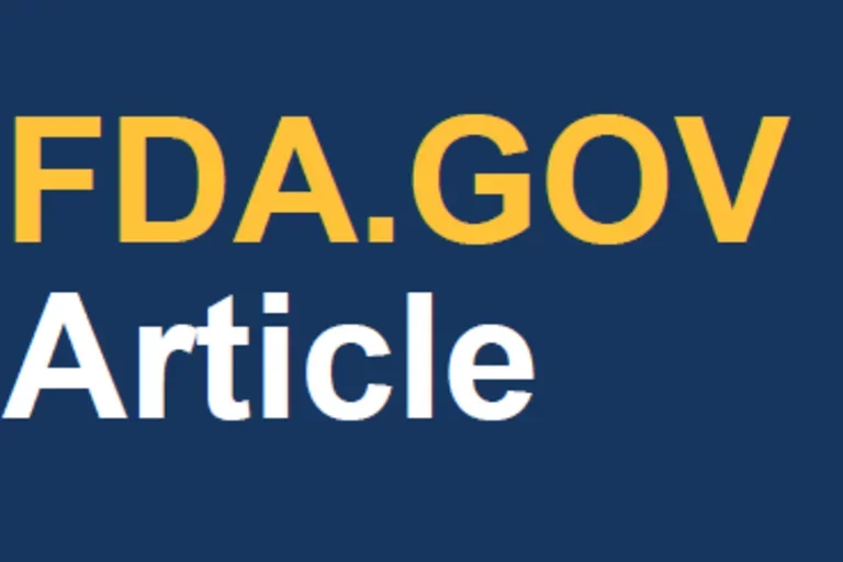FDA.Gov Article