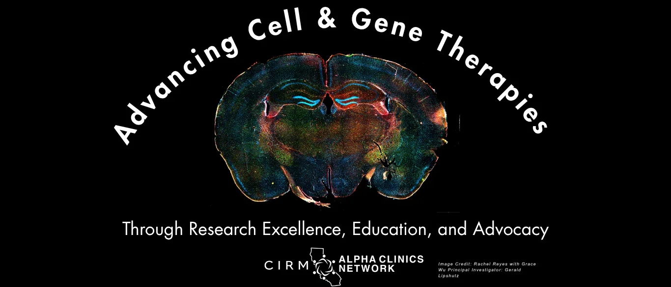 Advancing Cell and Gene Therapy through research Excellence, education, and advocacy white text on white background, 